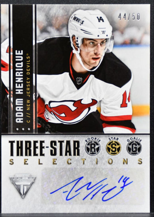 2013-14 Panini Titanium Three-Star Selections Auto Henrique Auto 44/50 9878