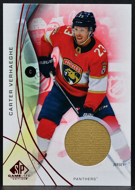 2024-25 SP Game Used Red Jersey Carter Verhaeghe 10 Florida Panthers Jersey 3261