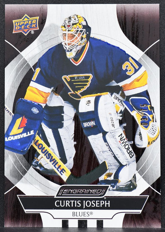 2025-26 UD Engrained Icons Mahogany Curtis Joseph 60 St. Louis Blues 03/75 3117