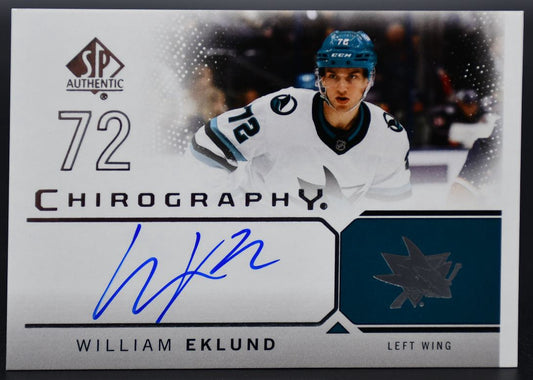 2024-25 SP Authentic William Eklund C-WE San Jose Sharks Auto