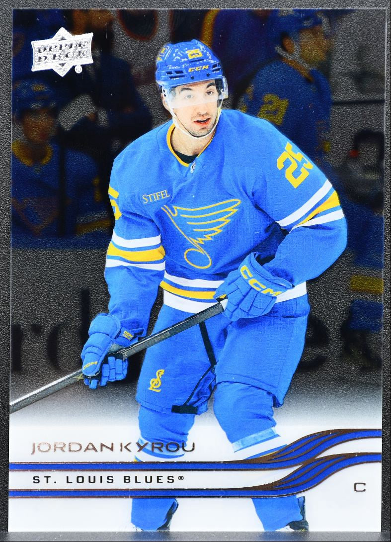 2025-26 Upper Deck Extended Series Clear Cut Jordan Kyrou St. Louis Blues 3284