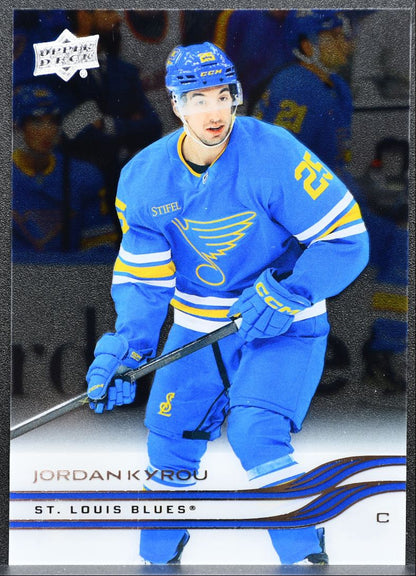 2025-26 Upper Deck Extended Series Clear Cut Jordan Kyrou St. Louis Blues 3284