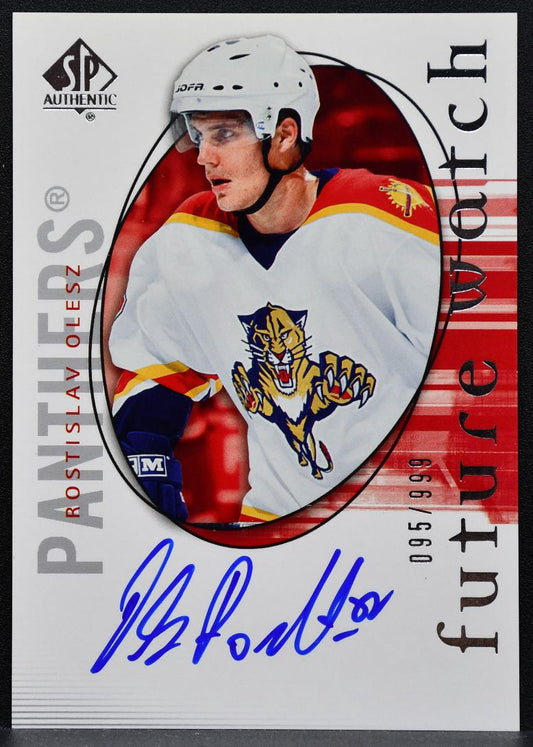 2005-06 SP Authentic Future Watch Auto Rostislav Olesz Panthers RC Auto 8665