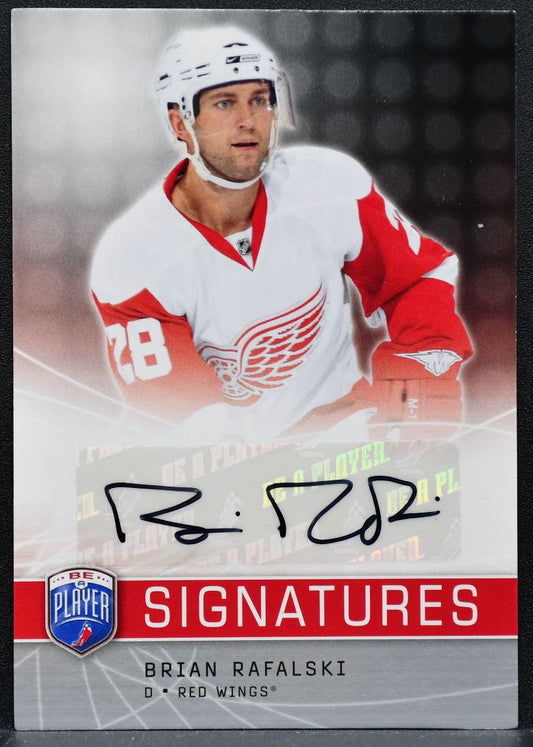 2008-09 Upper Deck Be a Player Signatures Brian Rafalski Red Wings Auto 0835