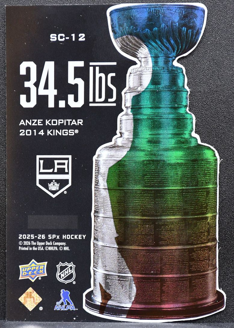 2025-26 SPx 34.5 LBs Anze Kopitar SC-12 Los Angeles Kings 0177