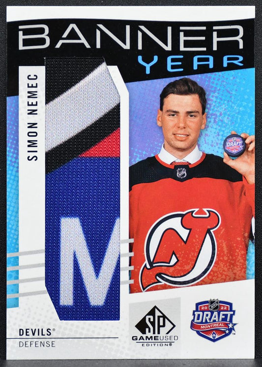 2025-26 SP Game Used NHL Draft Banner Year Relics Simon Nemec RC Patch 6964