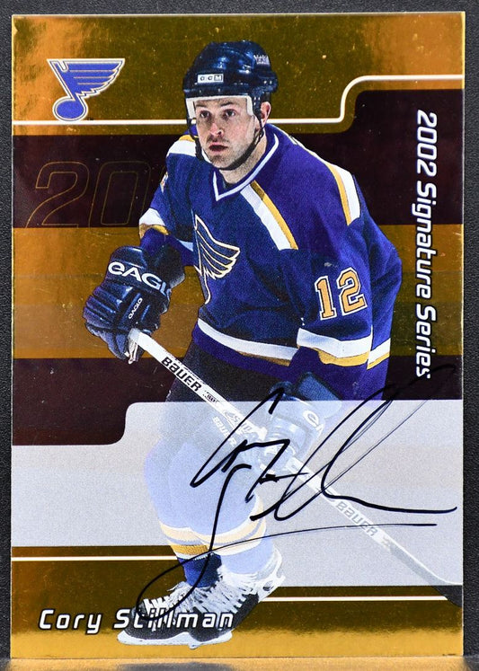 2002-03 Be a Player Signature Series Autographs Gold Cory Stillman 123 Auto
