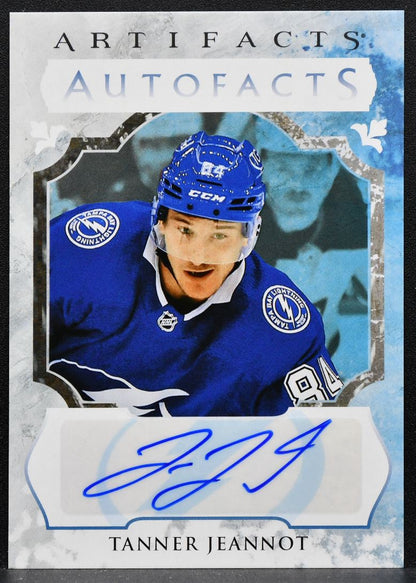 2023-24 Upper Deck Artifacts Auto Facts Tanner Jeannot AF-TJ Lightning Auto 4021