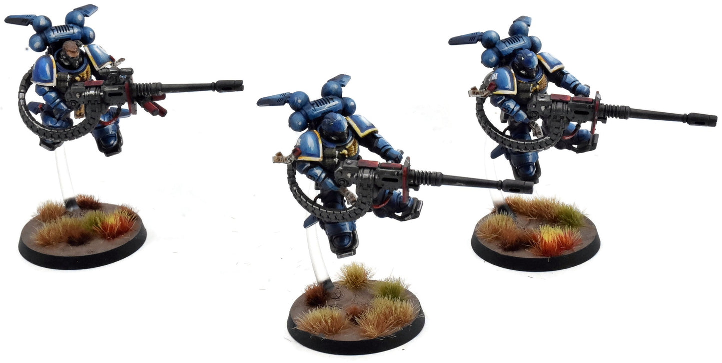 SPACE MARINES 3 Suppressors #1 WELL PAINTED Warhammer 40K Ultramarines