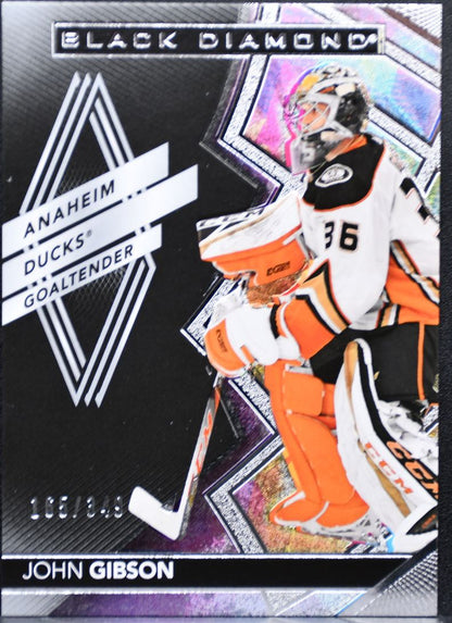 2021-22 Upper Deck Black Diamond Base John Gibson BDB-JG Anaheim Ducks /349 6209