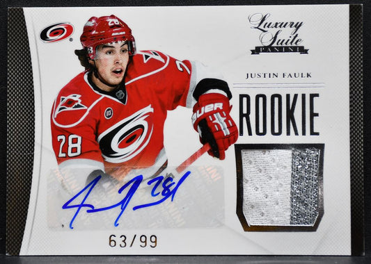 2011-12 Panini Rookie Anthology Luxury Suite Rookie Faulk RC Auto Patch 1092