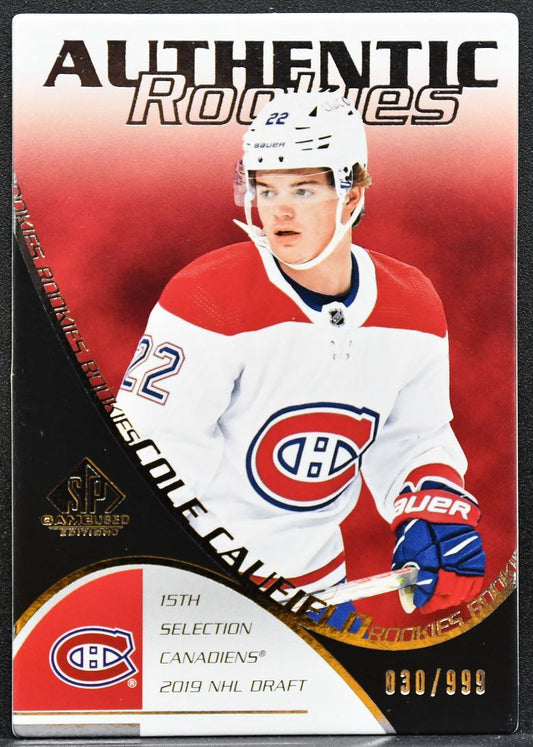 2021-22 SP Game Used 2003-04 Retro Authentic Rookies Cole Caufield RC 3790