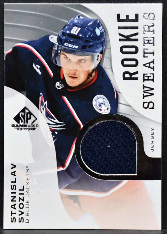 2023-24 SPx Rookie Sweaters Stanislav Svozil RS-SS RC Jersey