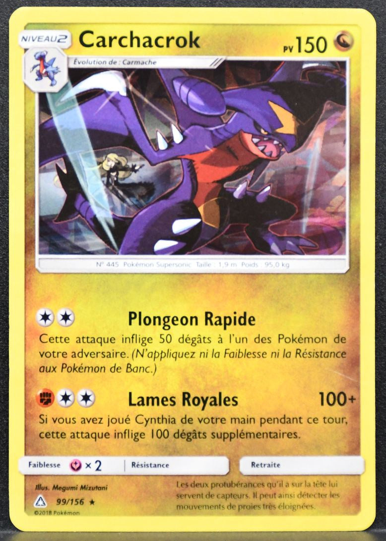 Pokémon Carchacrok French Sun & Moon: Deck Exclusives 099/156 MP Holofoil French