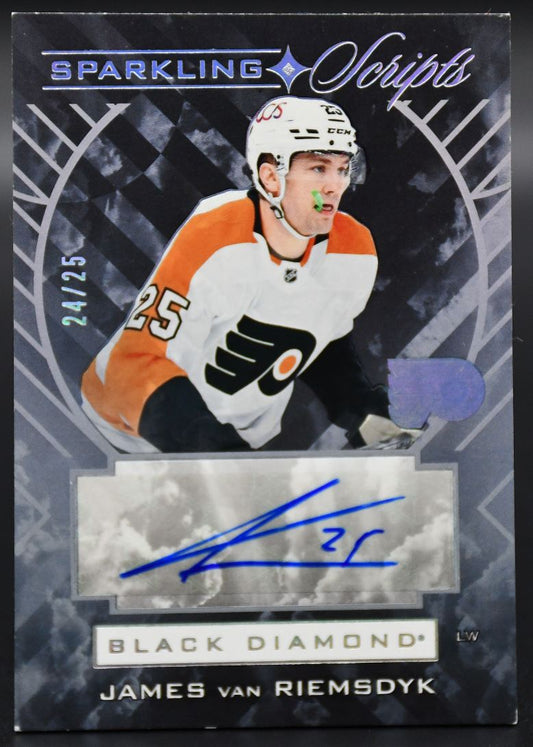 2021-22 UD Black Diamond James van Riemsdyk SC-JV Philadelphia Flyers Auto 24/25