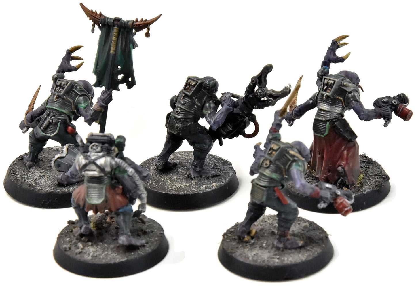 GENESTEALER CULTS 5 Acolyte Hybrids #1 WELL PAINTED Warhammer 40K