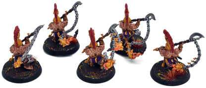 FYRESLAYERS 5 Hearthguard Berzerkers #4 WELL PAINTED Warhammer Sigmar 4124