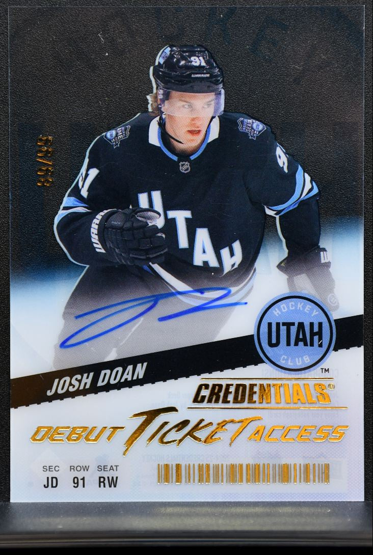 2024-25 UD Credentials Debut Ticket Access Acetate Auto Doan RC Auto 89/99 2720