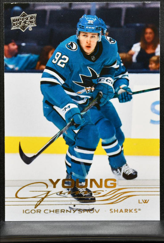 2025-26 UD Extended Series Young Guns Igor Chernyshov 739 Sharks RC 0922