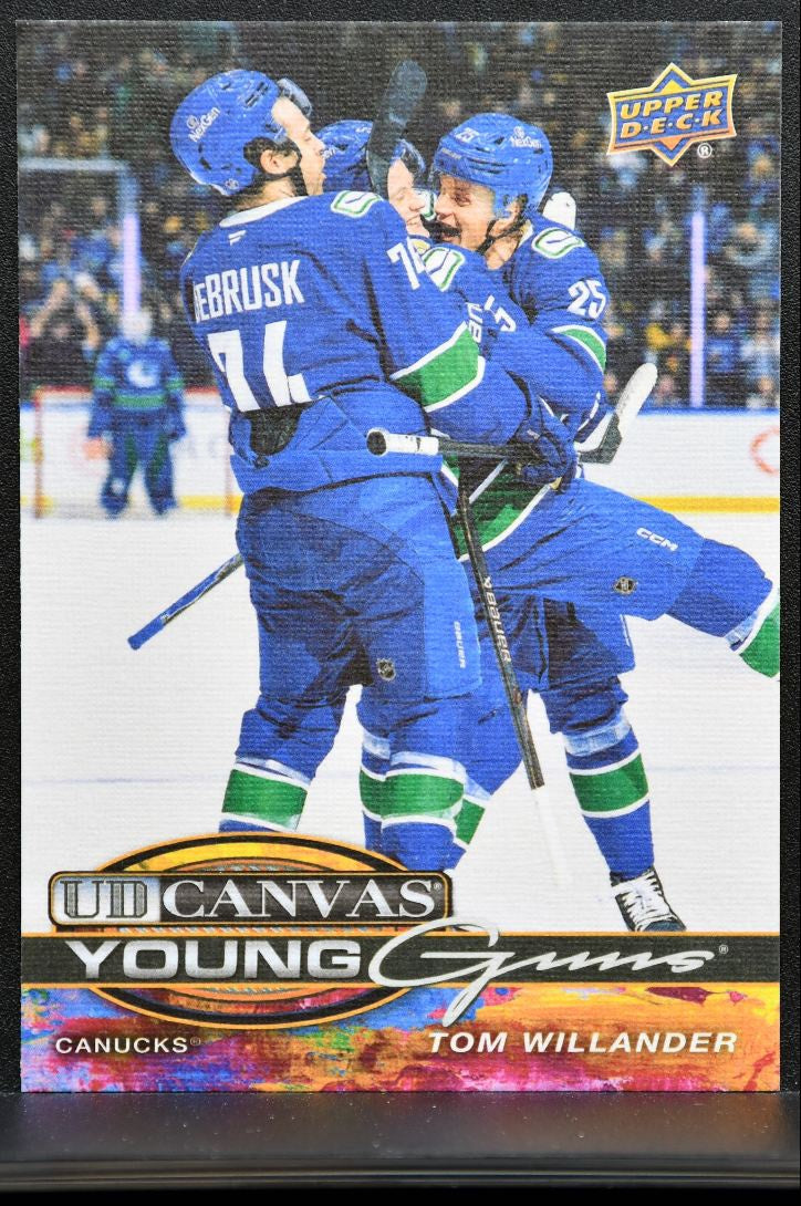 2025-26 UD Extended Series UD Canvas Young Guns Tom Willander Canucks RC 1686