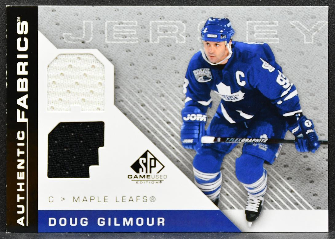 2007-08 SP Game Used Authentic Fabrics Doug Gilmour Maple Leafs Jersey 6661
