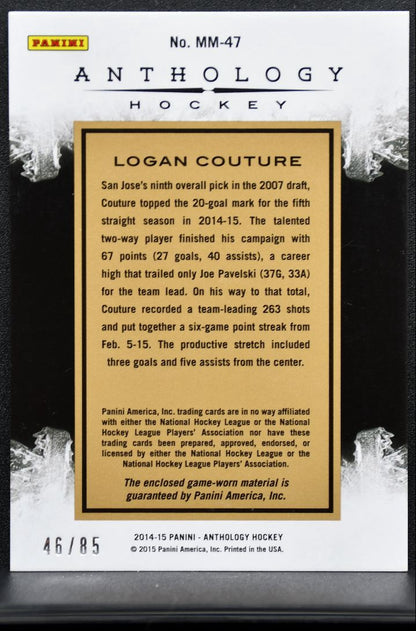 2014-15 Panini Anthology Massive Materials Couture Sharks /85 Jersey 2821