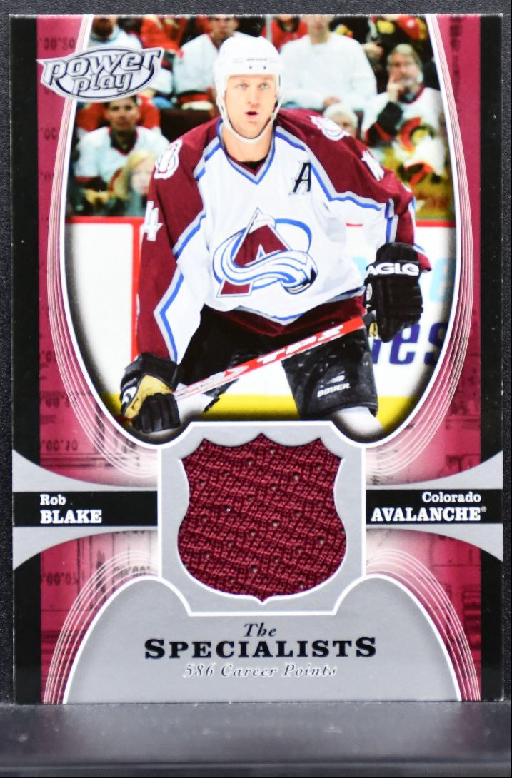 2005-06 Upper Deck PowerPlay Specialists Rob Blake TS-RB Avalanche Jersey 3384