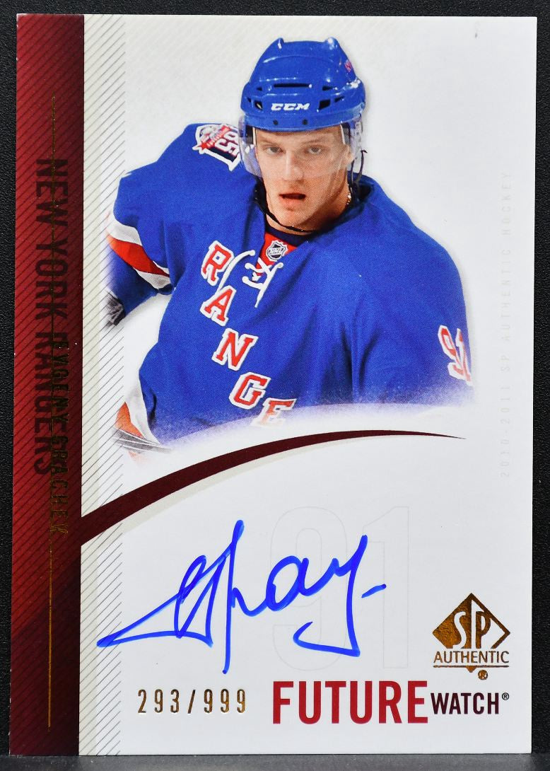 2010-11 SP Authentic Future Watch Auto Evgeny Grachev RC Auto 293/999 7462