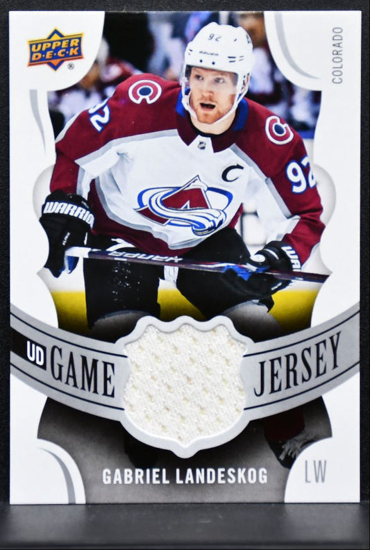 2018-19 UD Series 1 UD Game Jersey Gabriel Landeskog GJ-GL Avalanche Jersey 1045