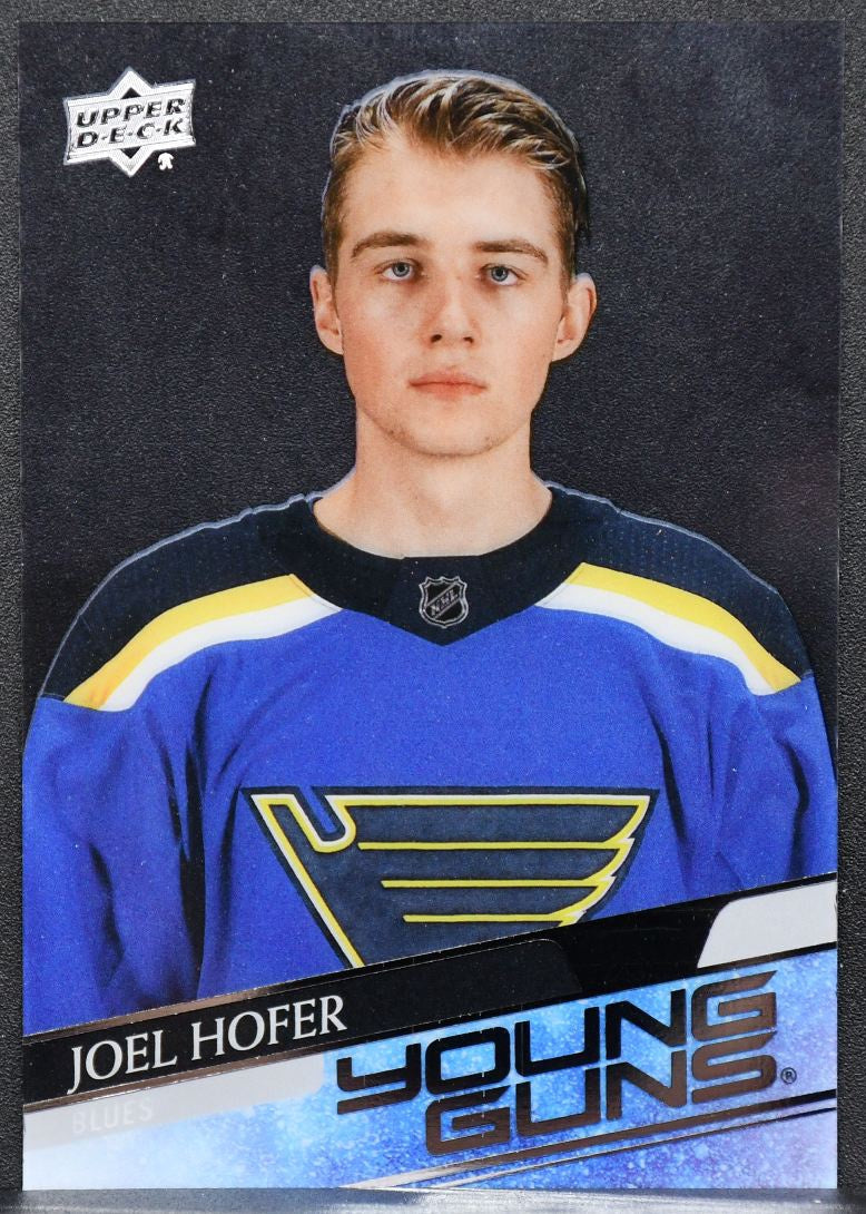 20-21 UD Extended Series Young Guns Clear Cut Joel Hofer 702 St. Louis Blues RC 5036