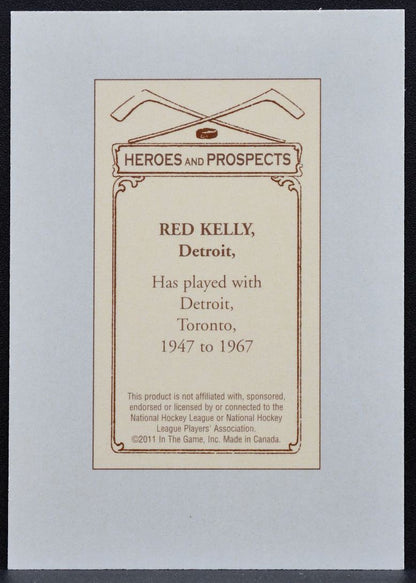 2011-12 In The Game Heroes and Prospects Red Kelly 23 Detroit Red Wings 9058