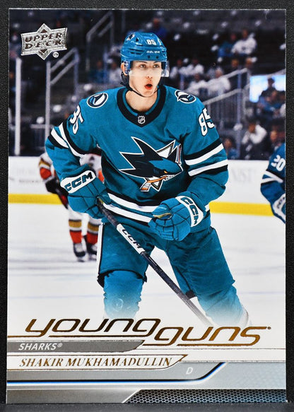 2024-25 Upper Deck Series 1 Young Guns Shakir Mukhamadullin 211 Sharks RC 2904