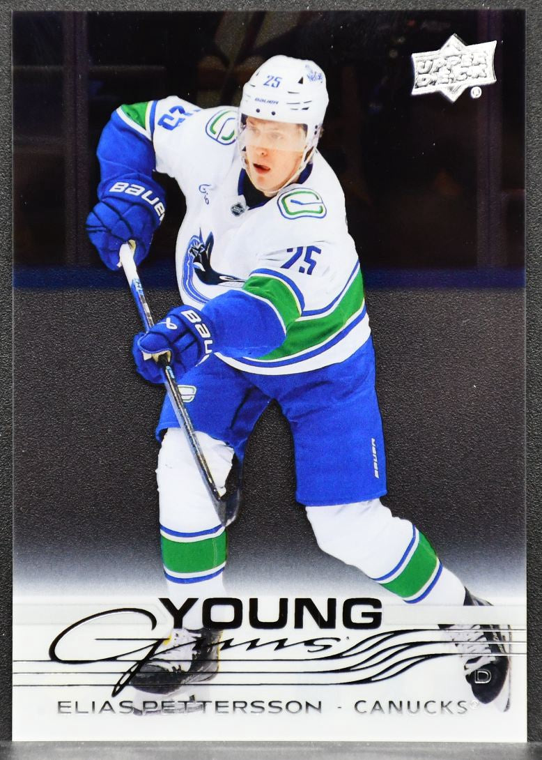 2025-26 UD Series 1 Young Guns Clear Cut Elias Pettersson 223 RC