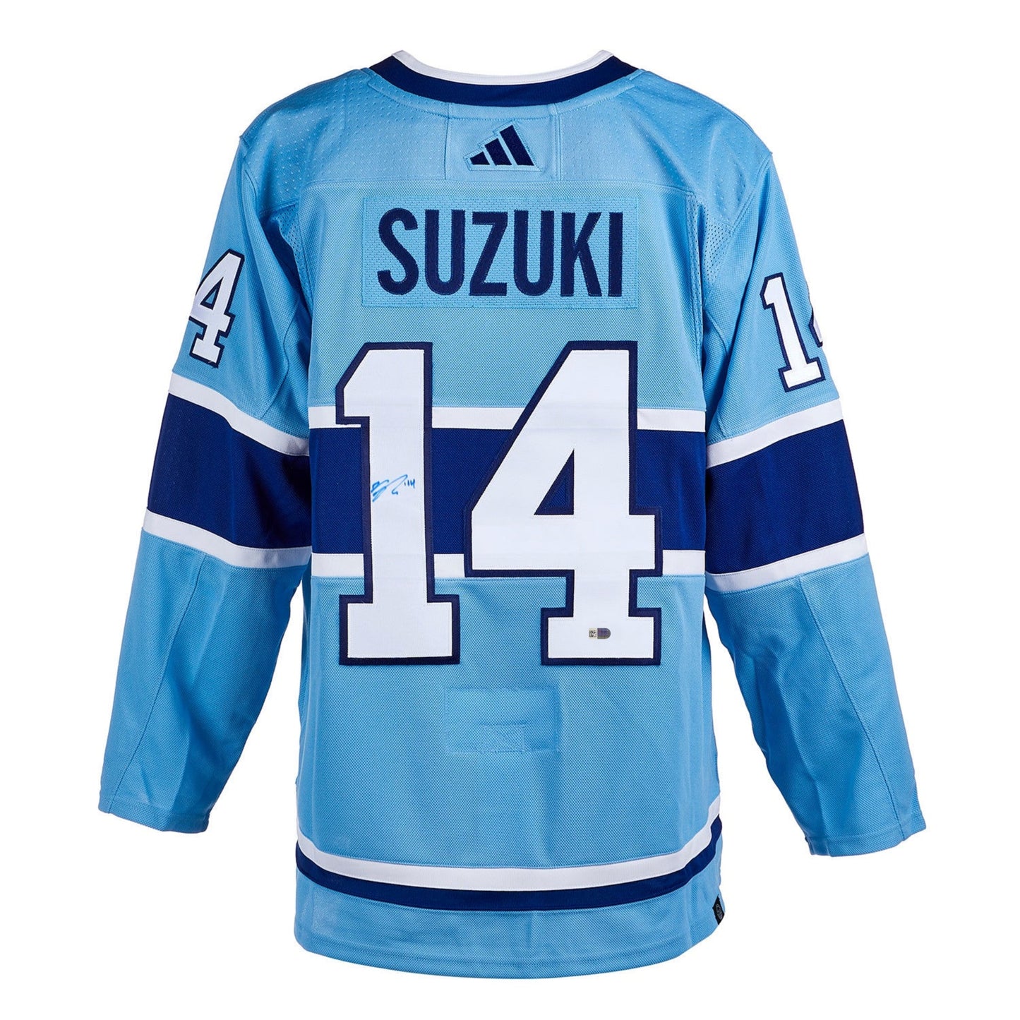 Nick Suzuki Montreal Canadiens Adidas 2022 Reverse Retro Jersey Autographed