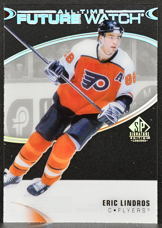 20-21 SP Edition Legends All-Time Future Watch Clear Cut Acetate Lindros Flyers 8150