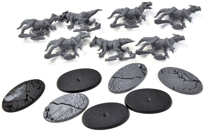 LIZARDMEN 7 Saurus Knights no riders #1 Warhammer Fantasy