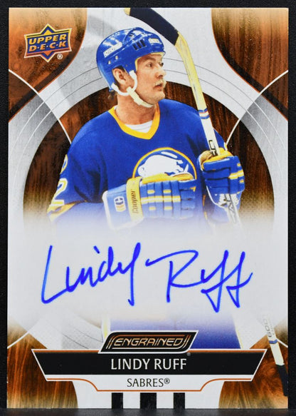 2024-25 Upper Deck Engrained Icons Auto Lindy Ruff CA-LI Sabres Auto 5619