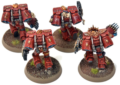 BLOOD ANGELS 4 Vanguard Veteran Squad #12 PRO PAINTED Warhammer 40K