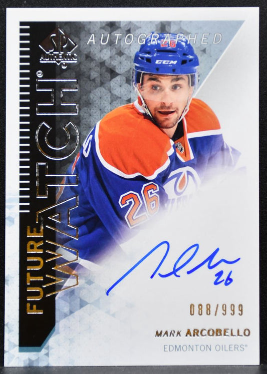 2013-14 SP Authentic Future Watch Auto Mark Arcobello RC Auto 088/999 6877