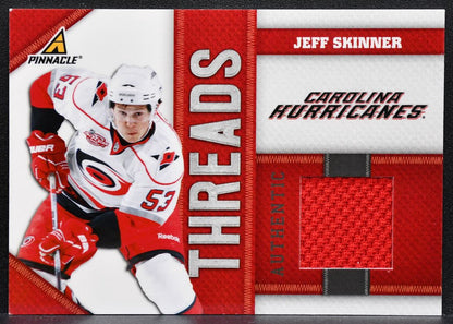 2011-12 Panini Pinnacle Threads Jeff Skinner SK Carolina Hurricanes Jersey 4893
