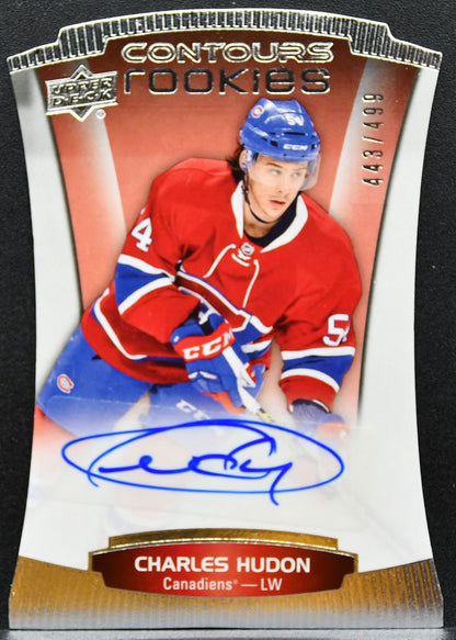 2015-16 UD Contours Hudon 111 Montreal Canadiens RC Auto 443/499 1123