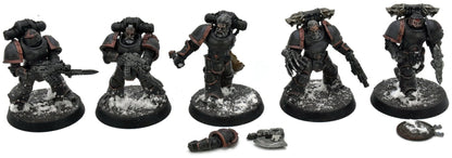 SPACE MARINES 17 Tactical Marines #1 WELL PAINTED Warhammer 40K Missing One Arm