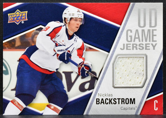 2011-12 UD Series 2 UD Game Jersey Nicklas Backstrom Capitals Jersey 3332