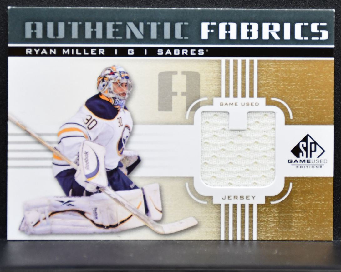 2011-12 SP Game Used Authentic Fabrics Ryan Miller Buffalo Sabres Jersey 2158