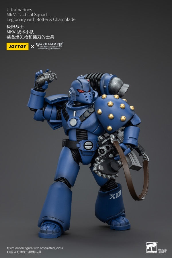 MK VI Tactical Squad Legionary with Bolter& Chainblade Ultramarines Joy Toy