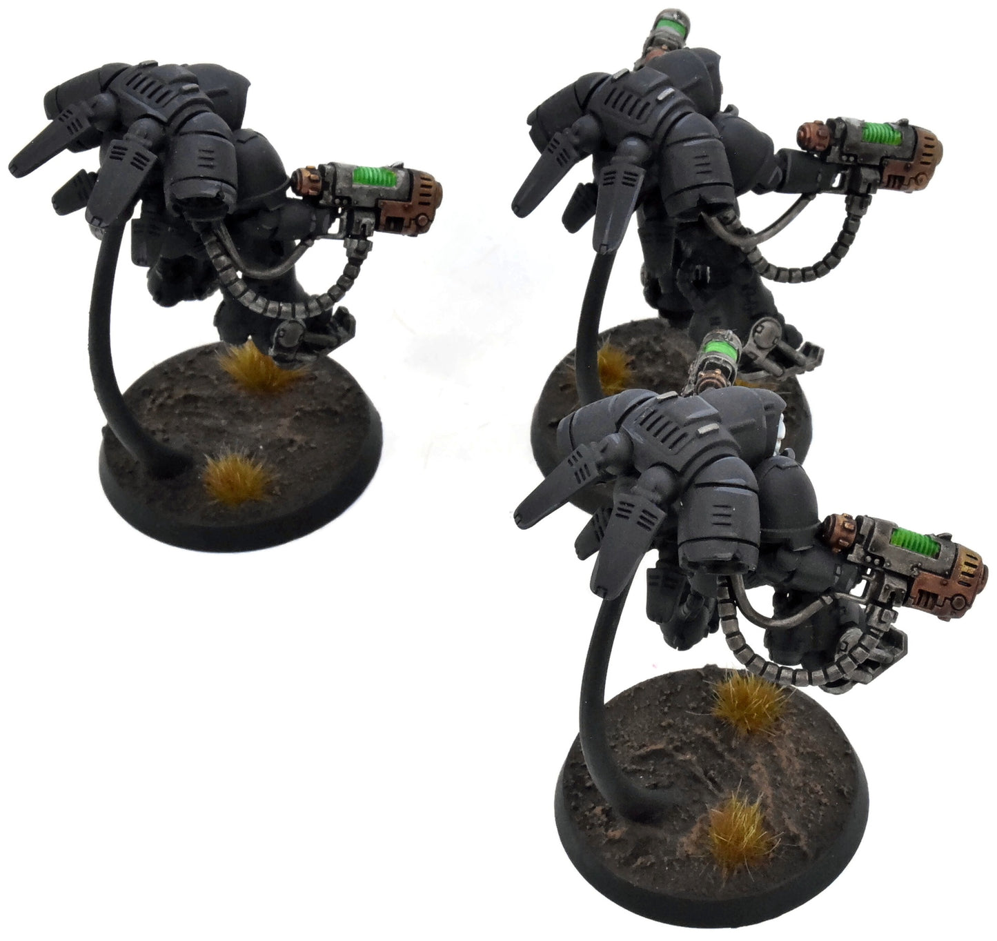 SPACE MARINES 3 Raven Guard Primaris Inceptors #1 WELL PAINTED Warhammer 40K