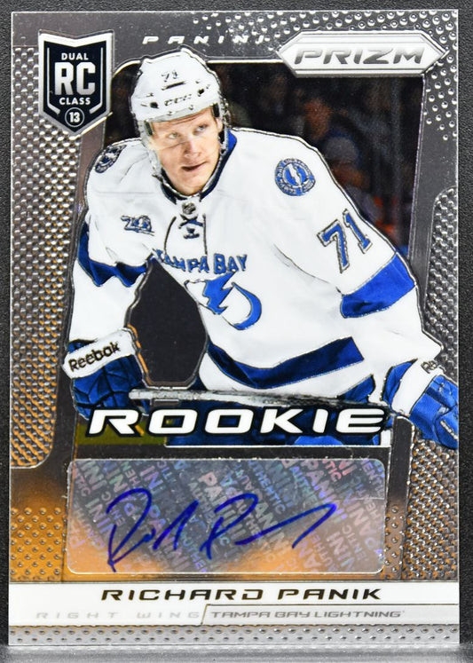 2013-14 Panini Prizm Rookie Autographs Richard Panik A-RP Lightning RC Auto 0048