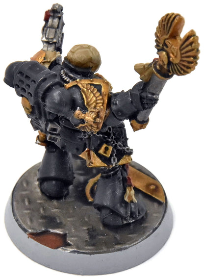 SPACE MARINES Chaplain #1 METAL WELL PAINTED Warhammer 40K