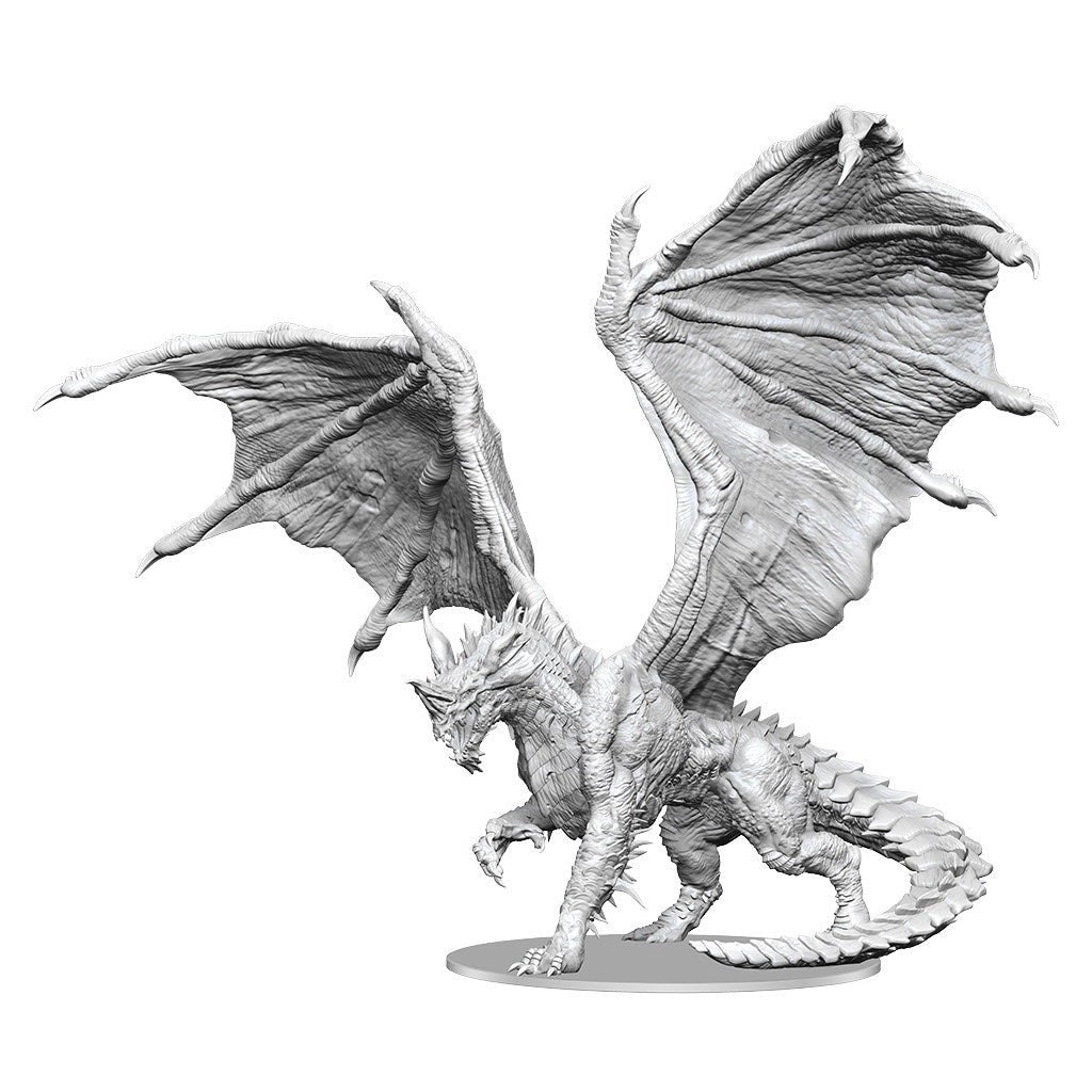 D&d Unpainted Minis Adult Blue Dragon