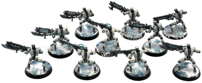 NECRONS 10 Necron Warriors #2 Warhammer 40K WELL PAINTED